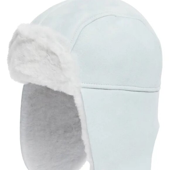 UGG Genuine Shearling Trapper Hat in Glaciar Grey